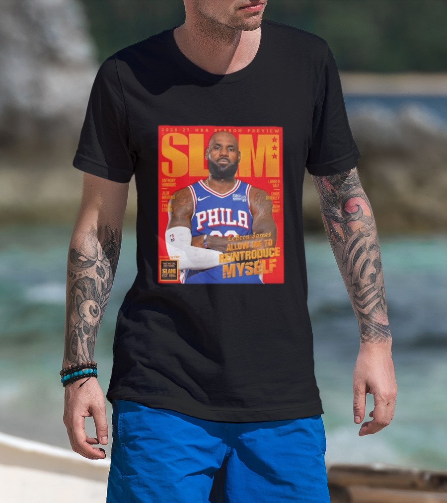 2026 27 NBA Season Preview Anthony Edwards Lamelo Ball Juju Watkins Chris Brickley Tyran Stokes Josh Hart LeBron James SLAM Magazine T-Shirt