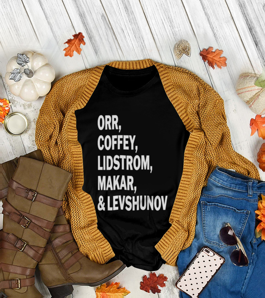 Orr Coffey Lidstrom Makar Levshunov Chicago Blackhawks T-Shirt