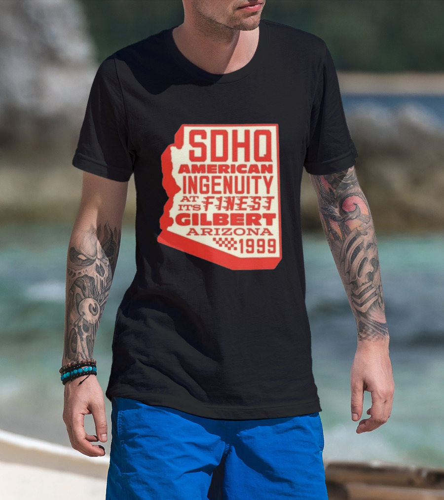 SDHQ American Ingenuity Gilbert Arizona 1999 Racing T-Shirt