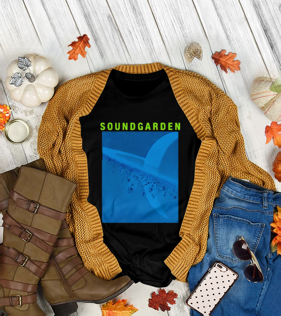 Soundgarden Superunknown Album Cover Art Blue Skull Scene T-Shirt