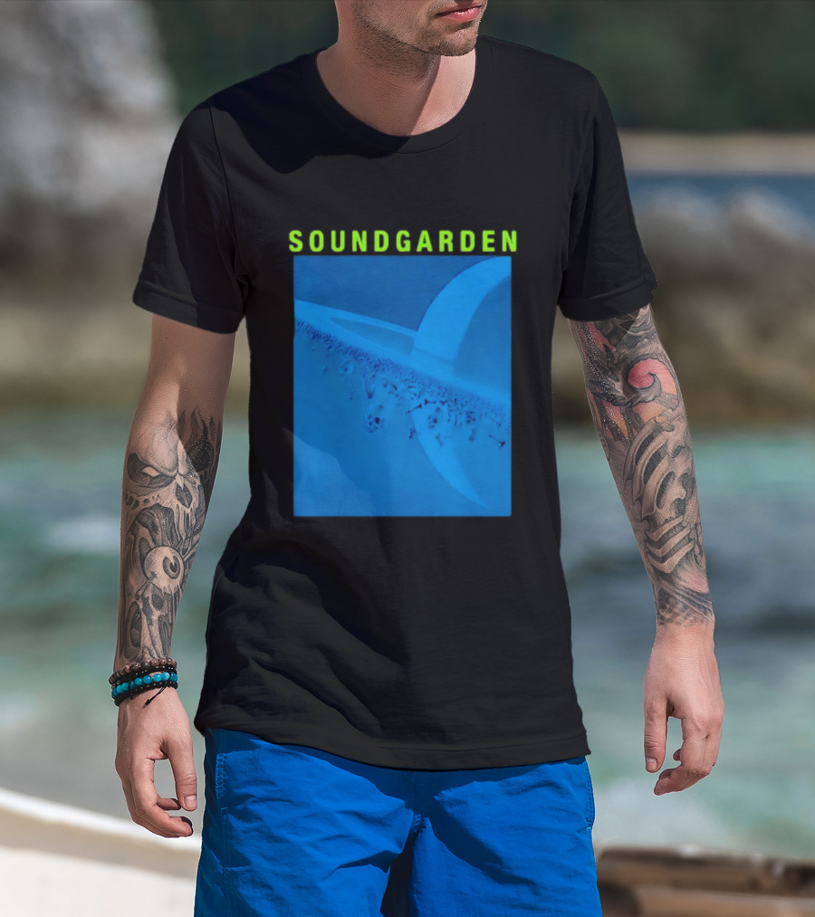 Soundgarden Superunknown Album Cover Art Blue Skull Scene T-Shirt