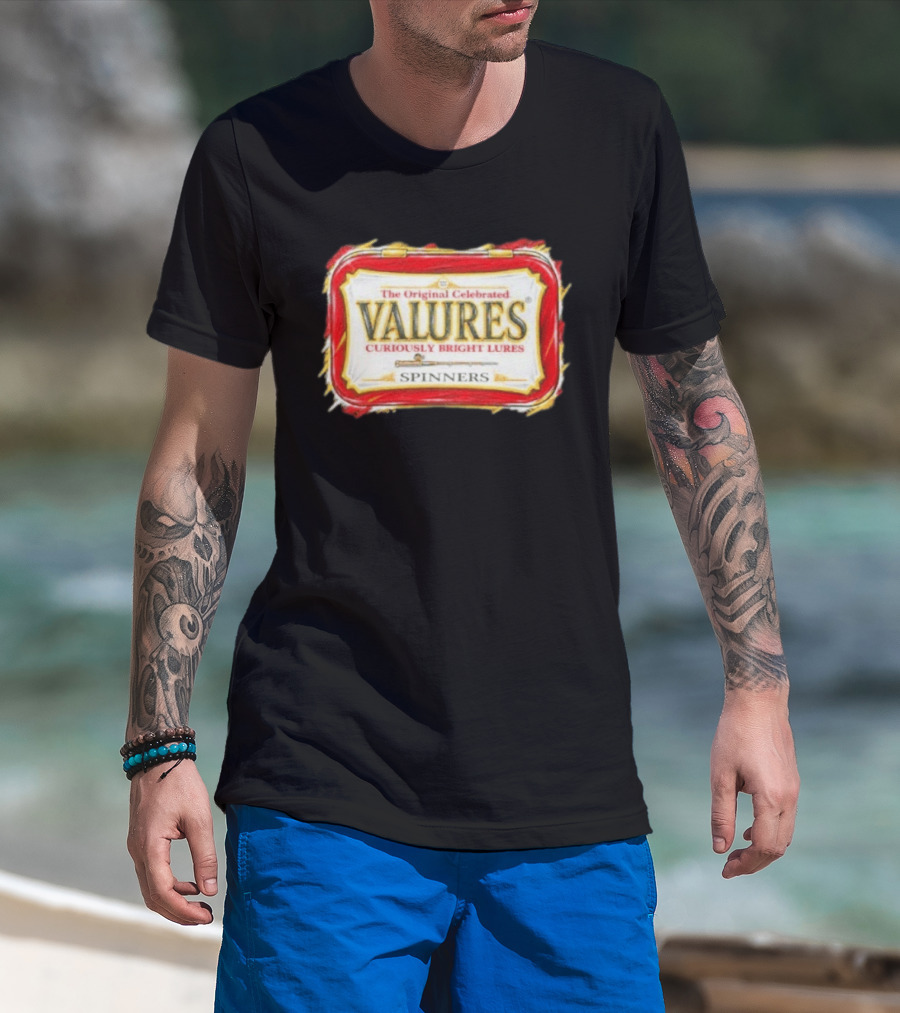 The Original Celebrated Valures Curiously Bright Lures Spinners T-Shirt