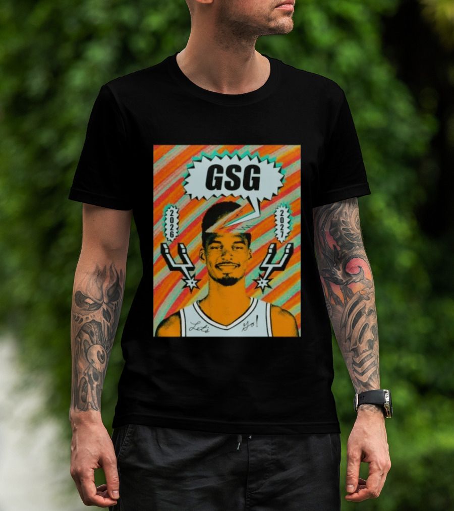 Victor Wembanyama GSG San Antonio Spurs 2026 2027 Let's Go T-Shirt