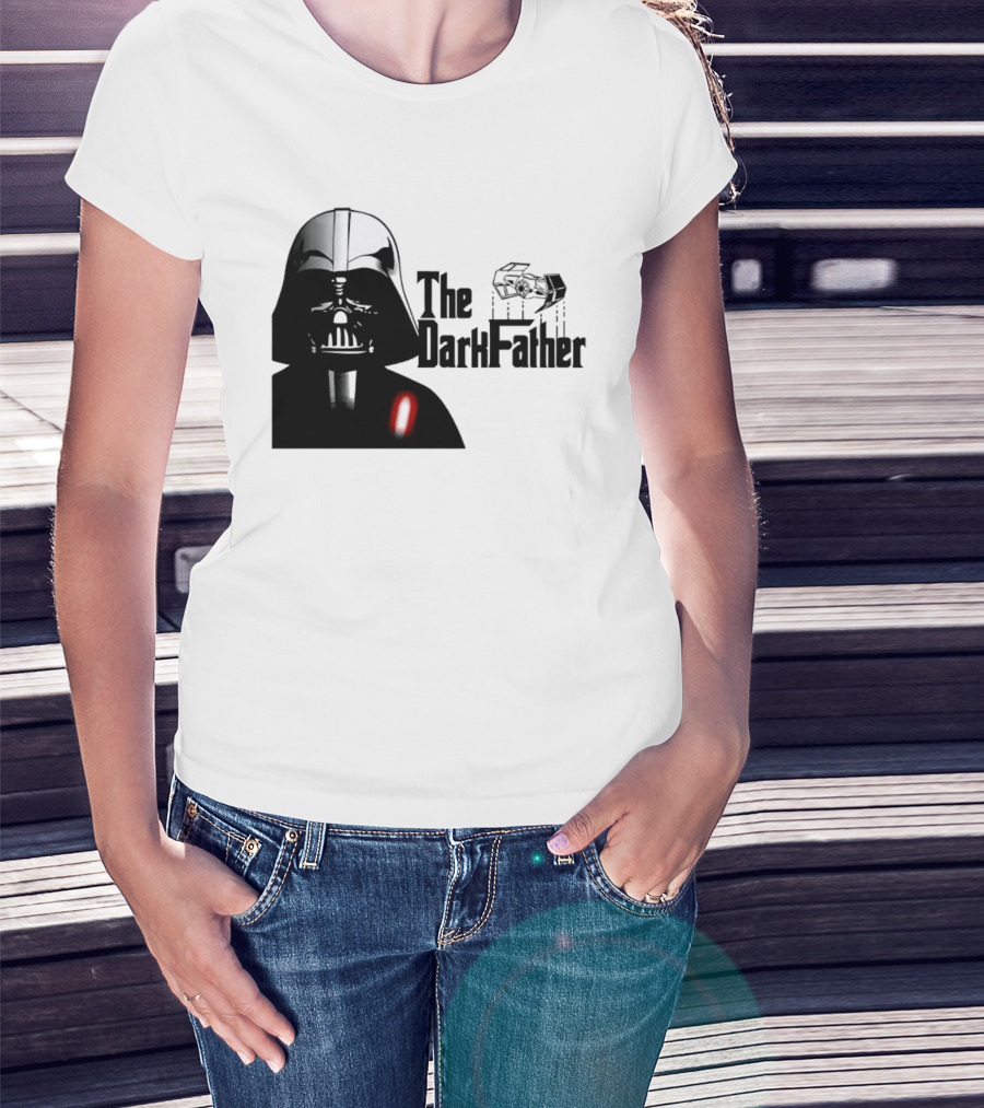 The Darth Father Star Wars Sith Lord And TIE Fighter T-Shirt