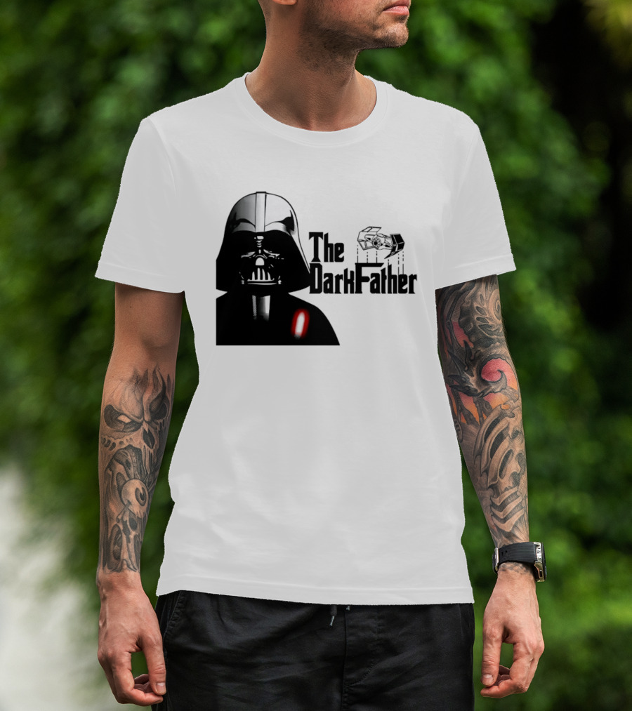 The Darth Father Star Wars Sith Lord And TIE Fighter T-Shirt