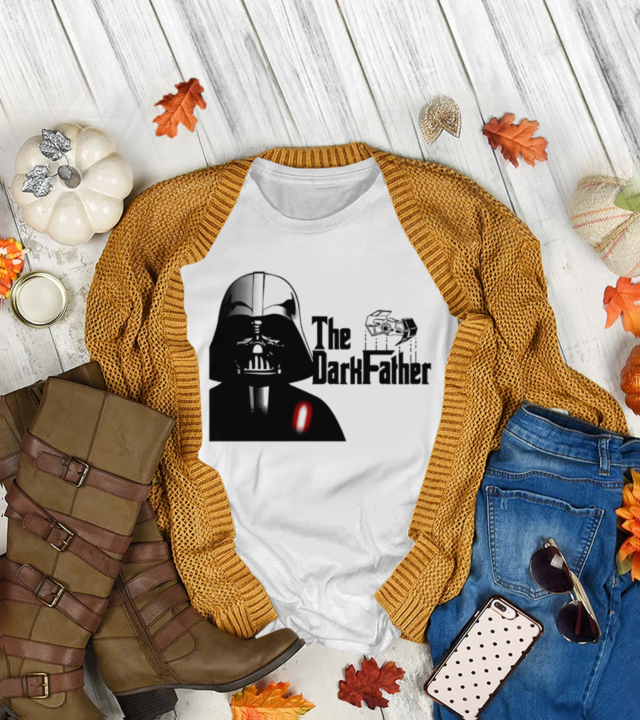 The Darth Father Star Wars Sith Lord And TIE Fighter T-Shirt