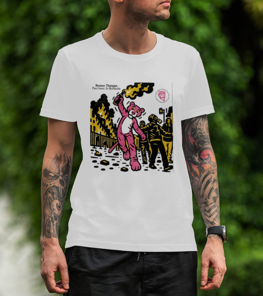 Pink Panther Buenos Tiempos Para Hacer La Revolución Riot Protest T-Shirt
