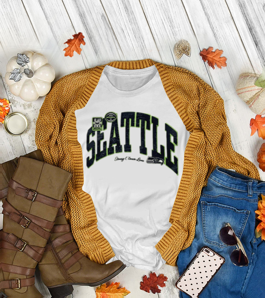 Seattle Seahawks 12 As One Stoney Clover Lane NFL Team Collaboration T-Shirt