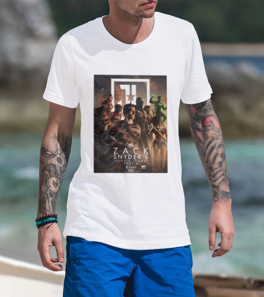 Zack Snyder's Justice League Part 2 DC Superheroes Movie Featuring Hero Lineup T-Shirt