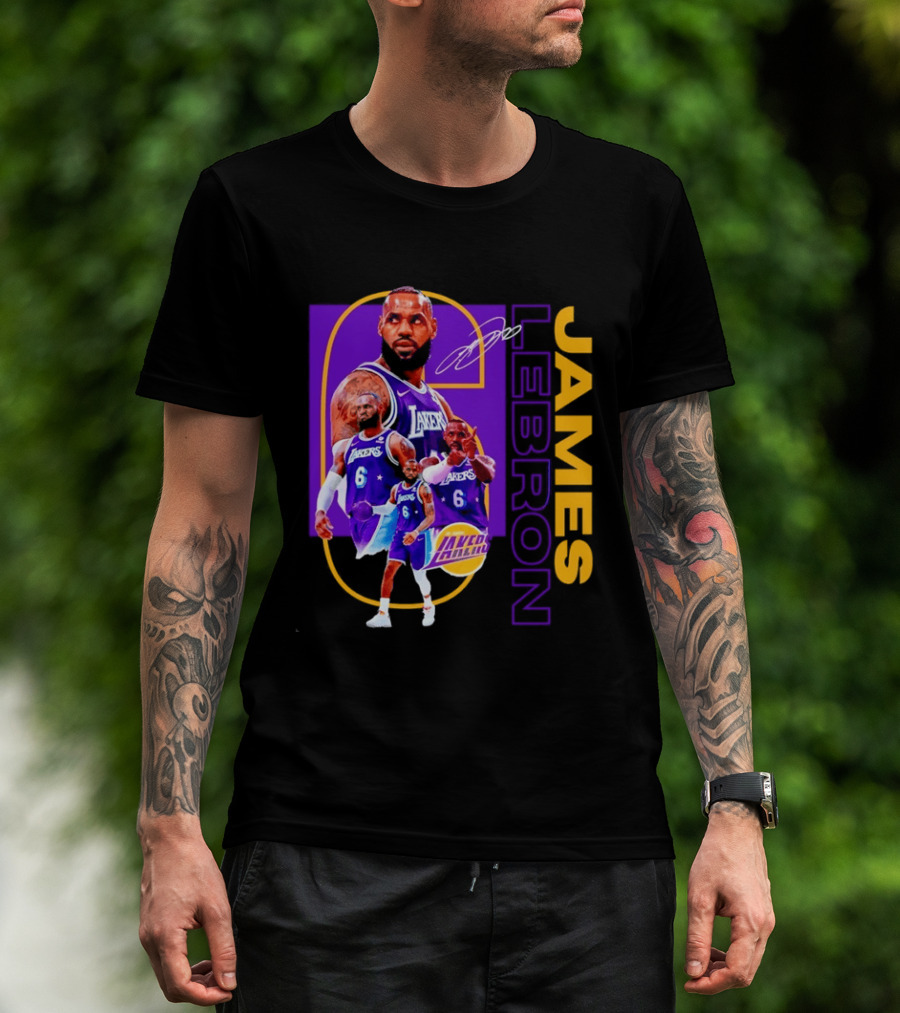 LeBron James Los Angeles Lakers 6 NBA Basketball T-Shirt