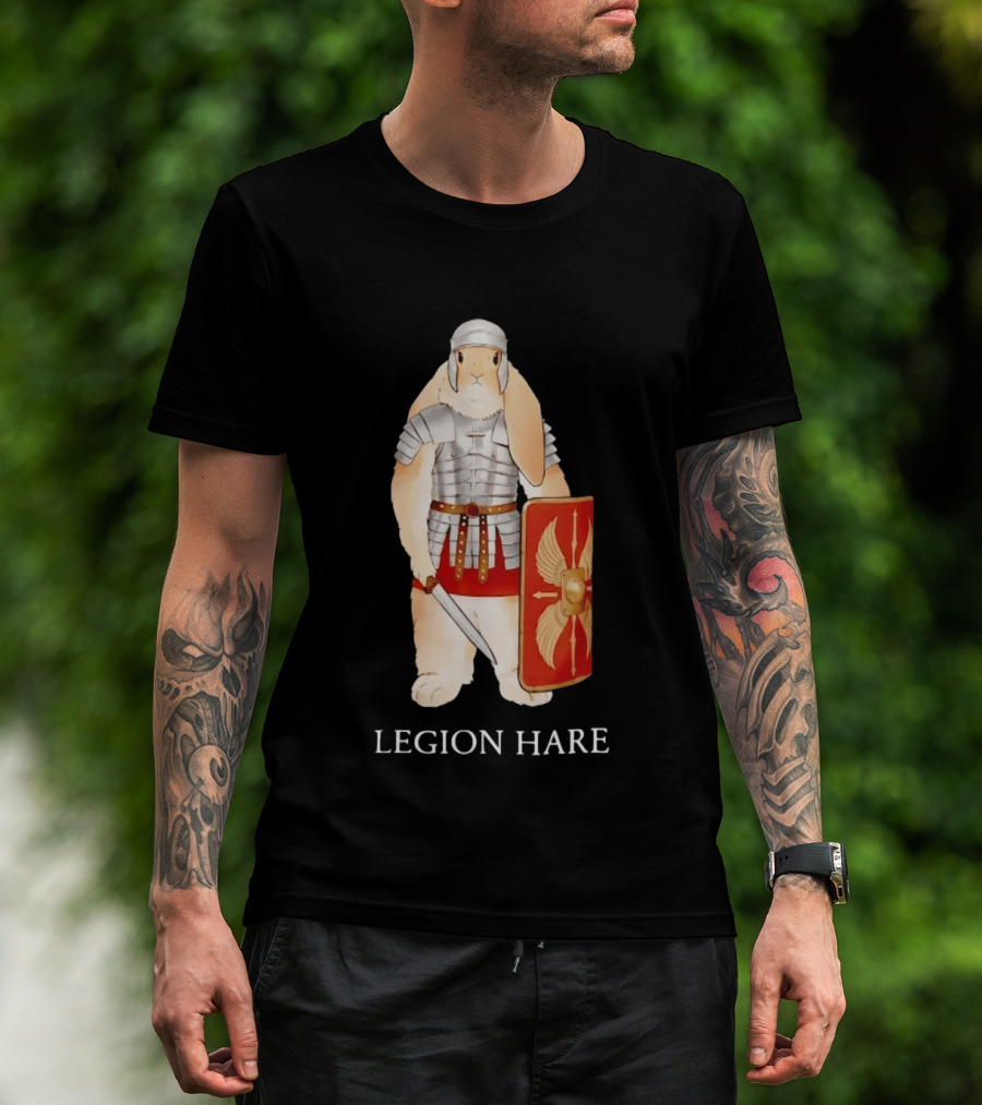 Legion Hare Roman Soldier Rabbit Warrior Bunny T-Shirt