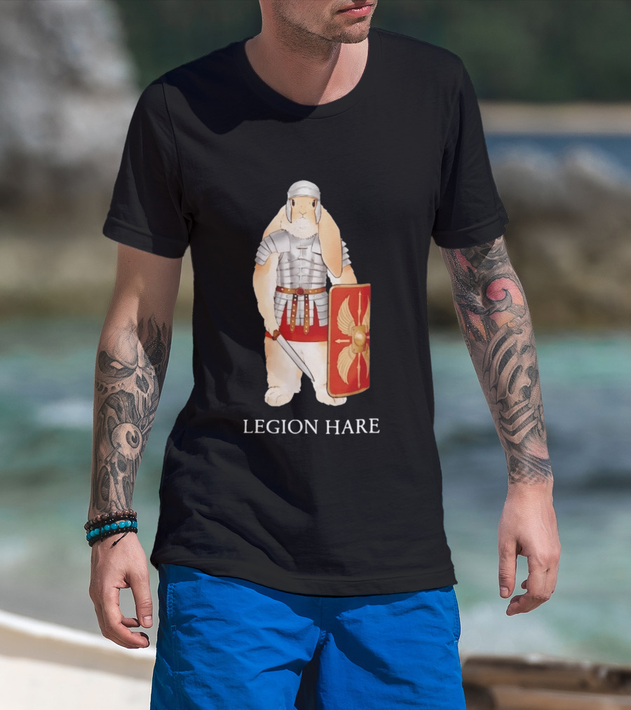 Legion Hare Roman Soldier Rabbit Warrior Bunny T-Shirt