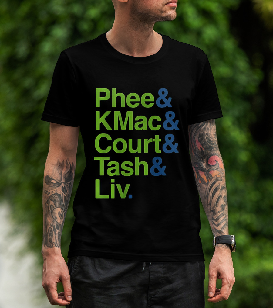 Minnesota Lynx Phee KMac Court Tash Liv Basketball 2026 T-Shirt