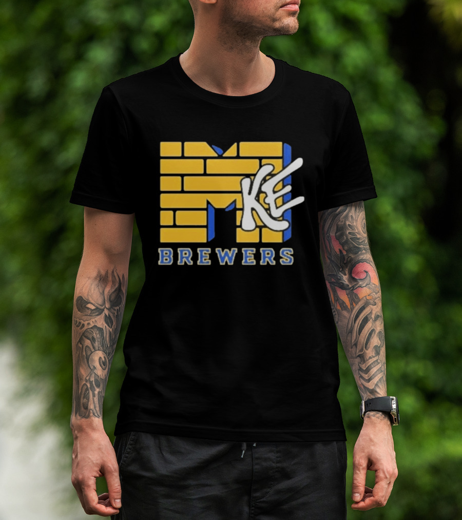 MKE Milwaukee Brewers MTV MLB Baseball T-Shirt