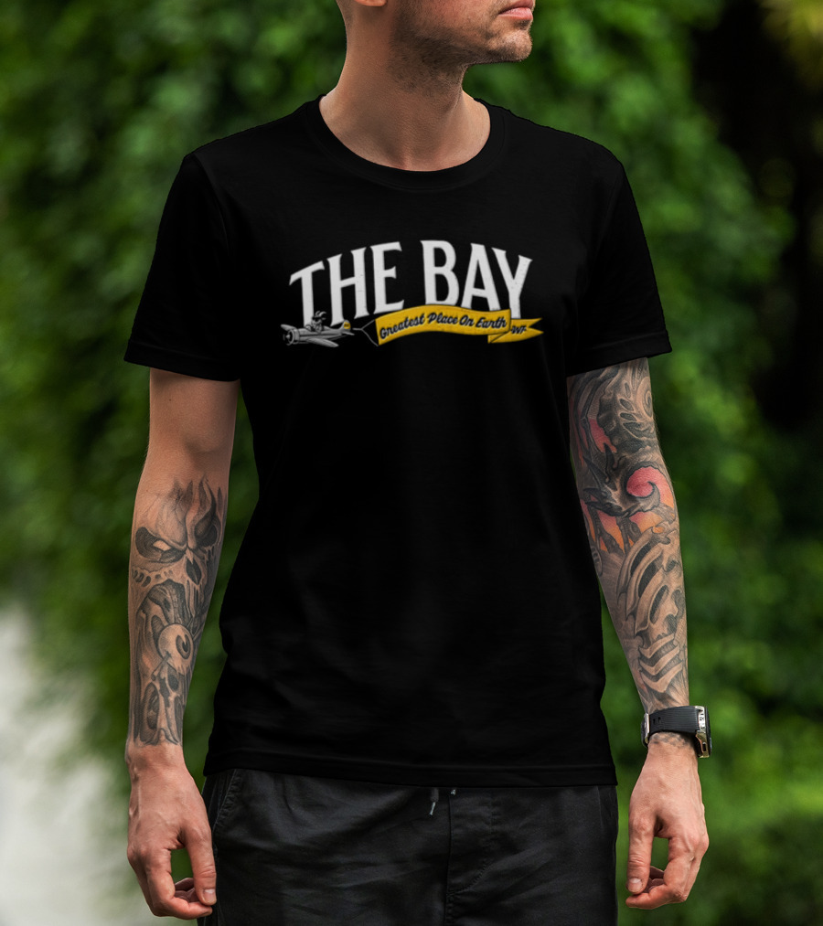The Bay Greatest Place On Earth Goat Pilot Airplane T-Shirt