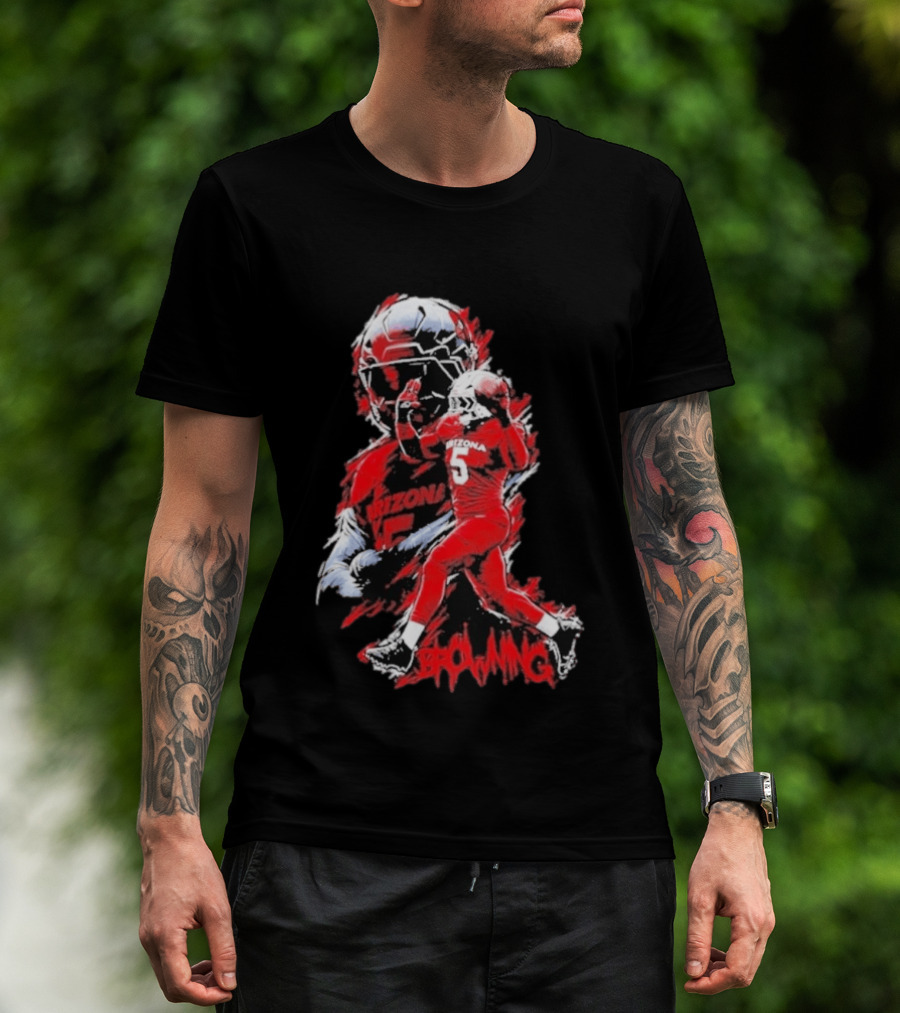 Arizona Wildcats NCAA Football Giovanni Richardson 5 Browning T-Shirt