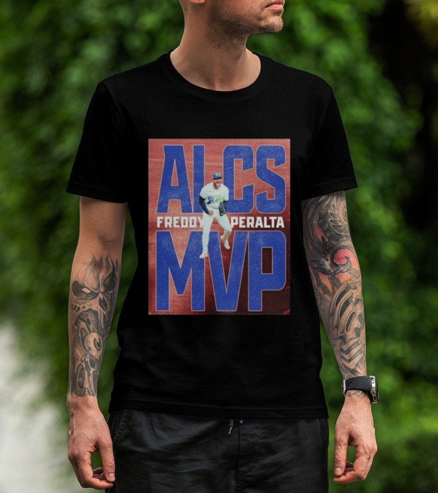 ALCS MVP Freddy Peralta Devil Rays MLB Baseball T-Shirt