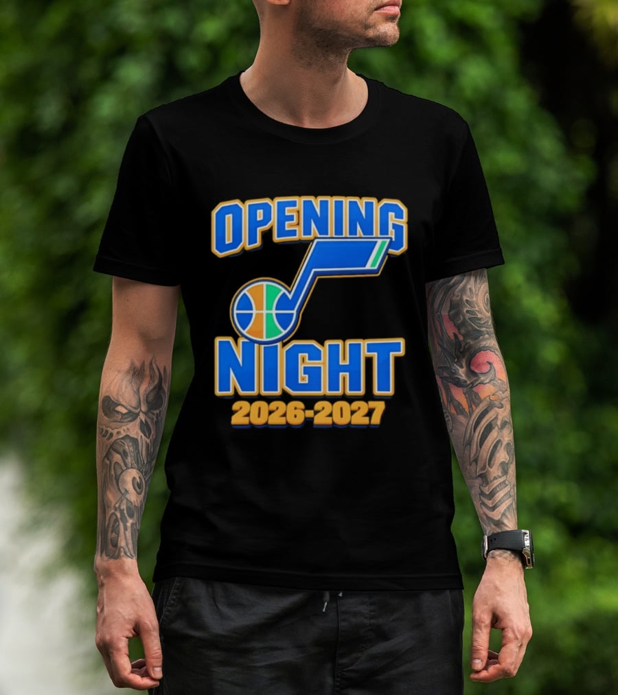 Opening Night 2026 2027 Utah Jazz Basketball Event T-Shirt