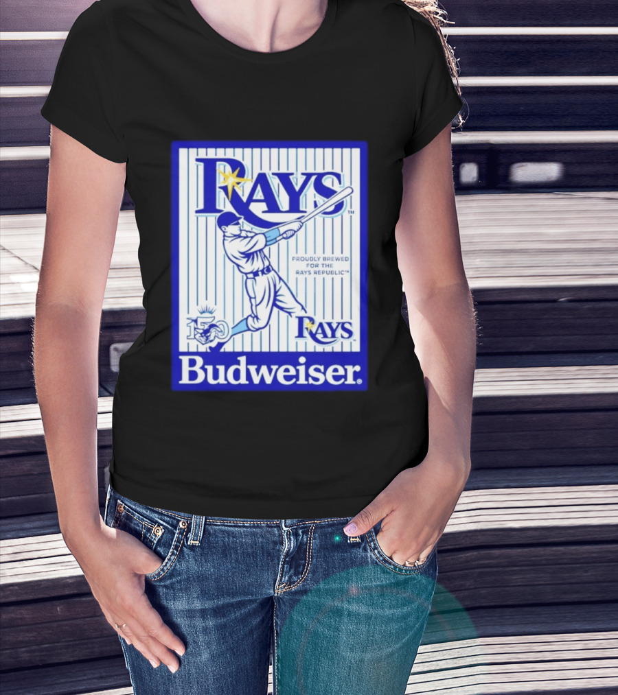 Rays Budweiser Proudly Brewed For The Rays Republic 150 Baseball Celebration T-Shirt