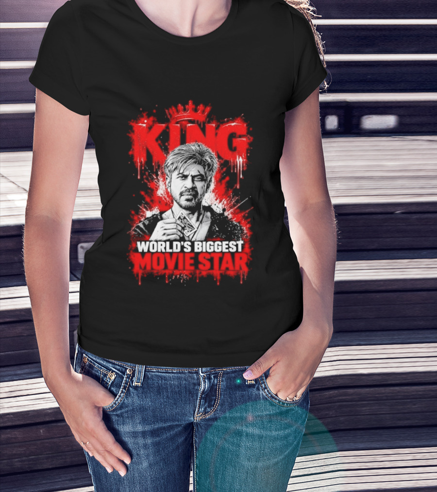 King Shah Rukh Khan World's Biggest Movie Star T-Shirt