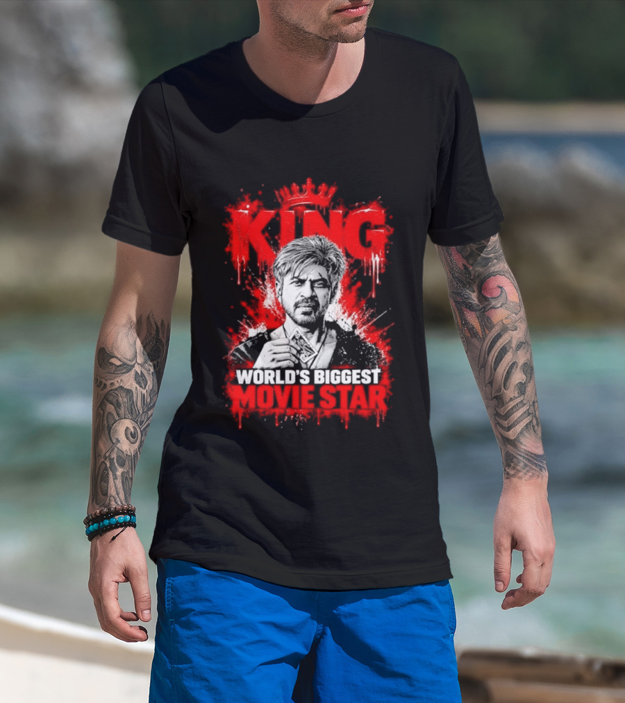 King Shah Rukh Khan World's Biggest Movie Star T-Shirt