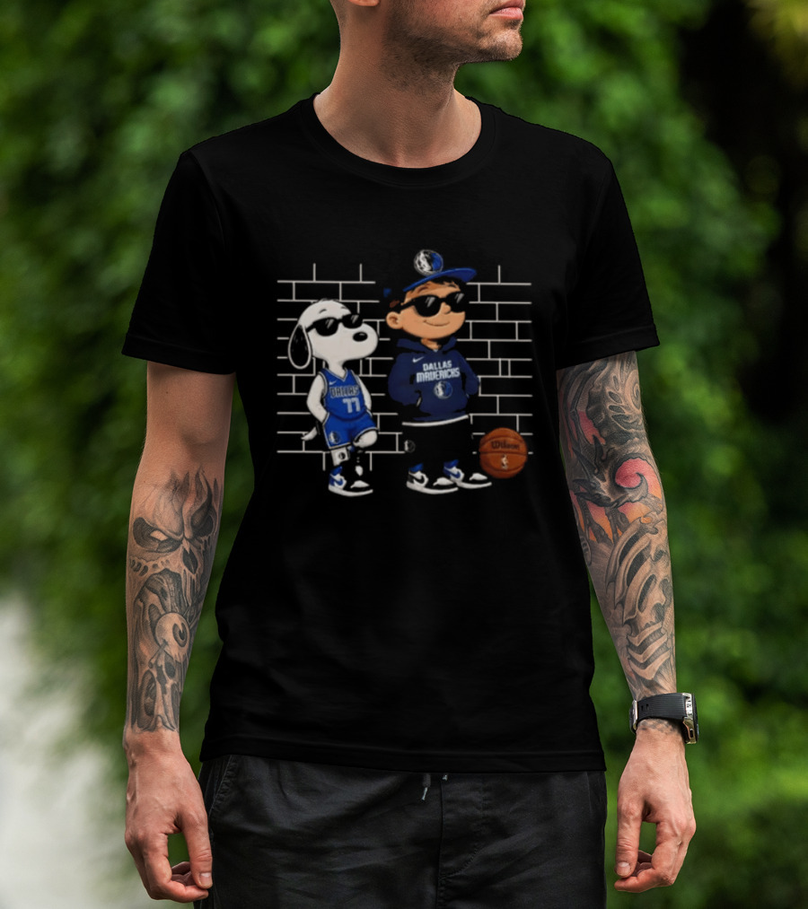 Snoopy Luka Dončić Dallas Mavericks Basketball Fan T-Shirt