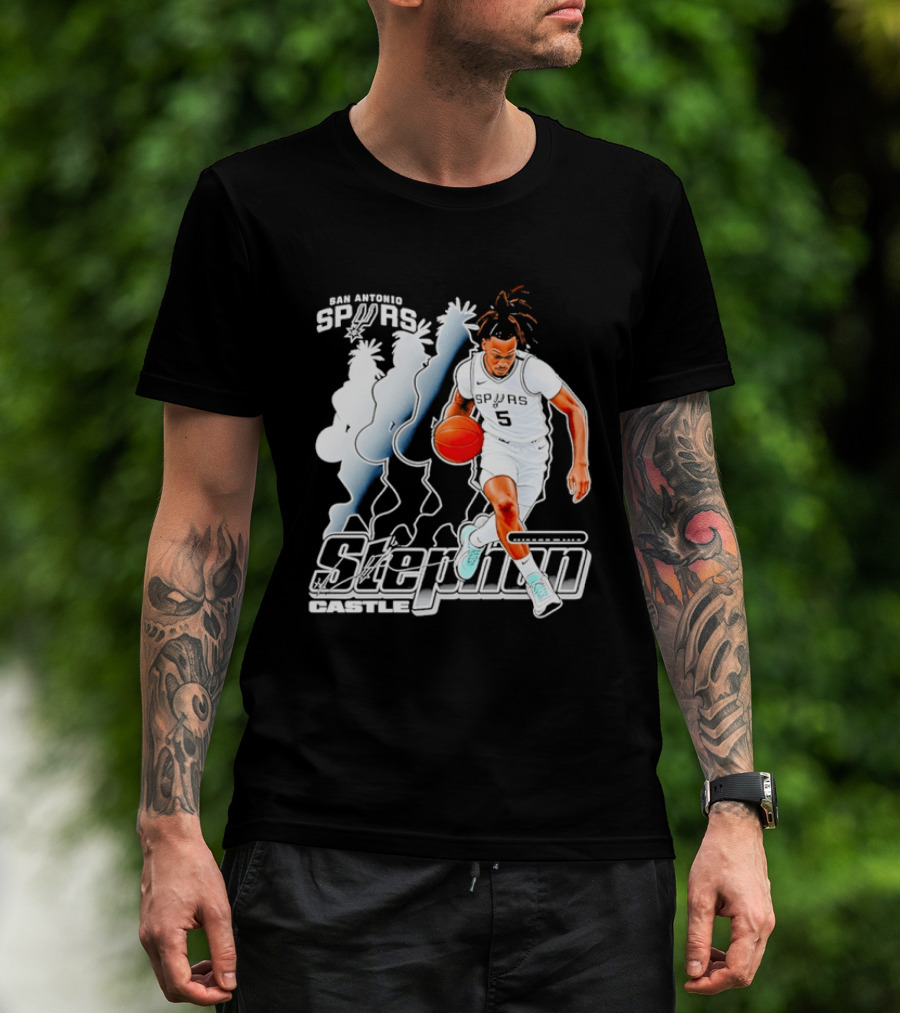 Stephon Castle Number 5 San Antonio Spurs T-Shirt