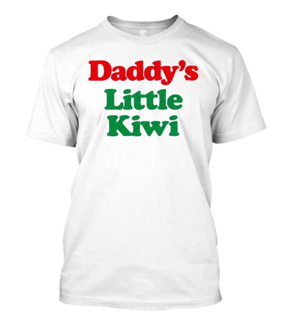 Daddy's Little Kiwi Fun Red And Green T-Shirt