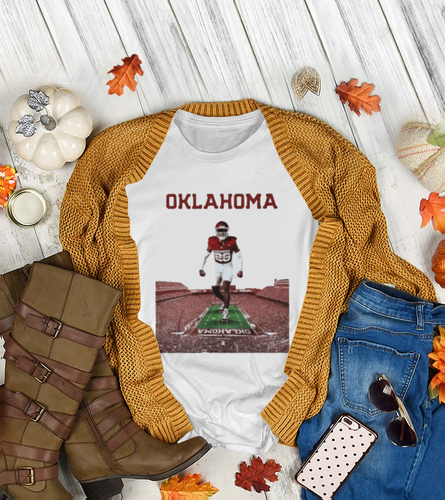 Oklahoma Sooners 2026 Football Media Guide No 26 Stadium Run T-Shirt