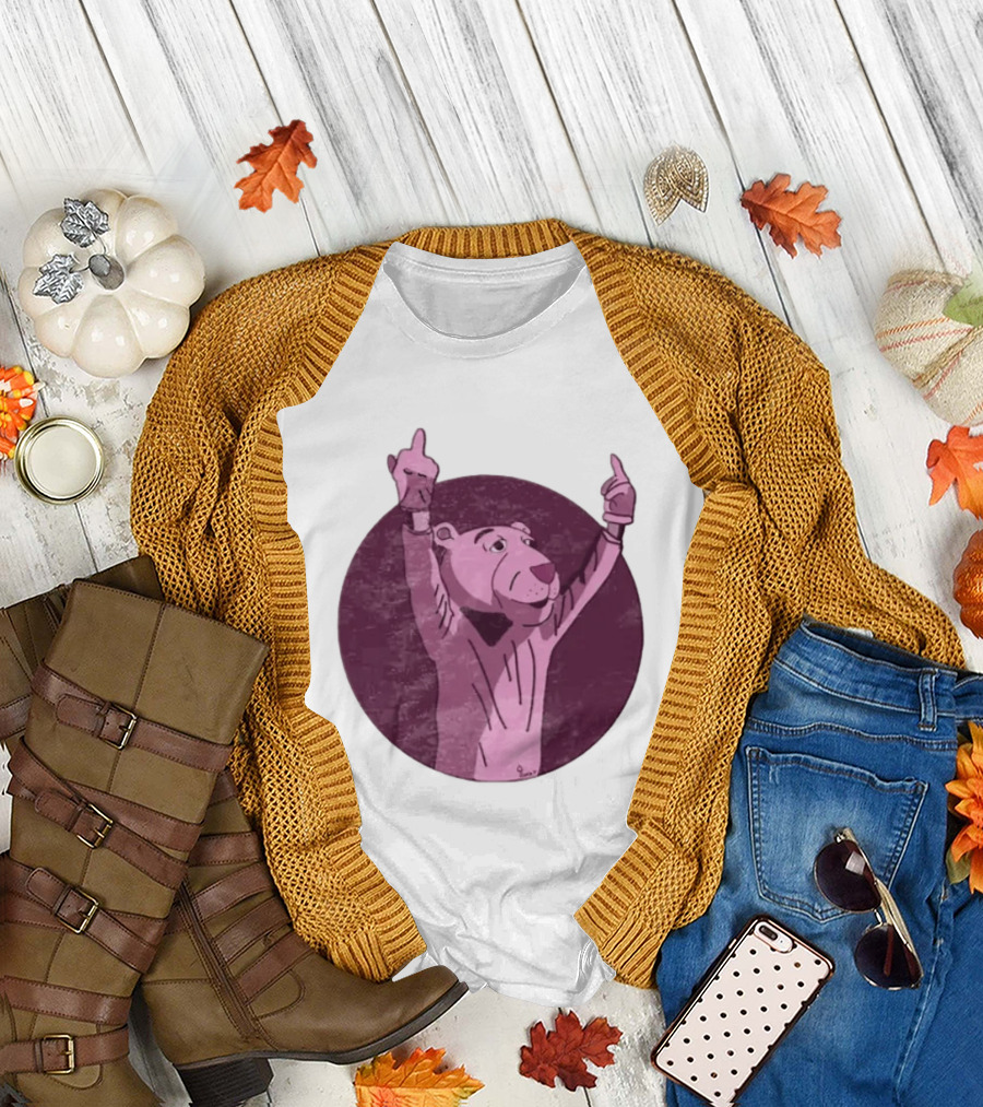 The Pink Panther Middle Finger By Lluvia T-Shirt