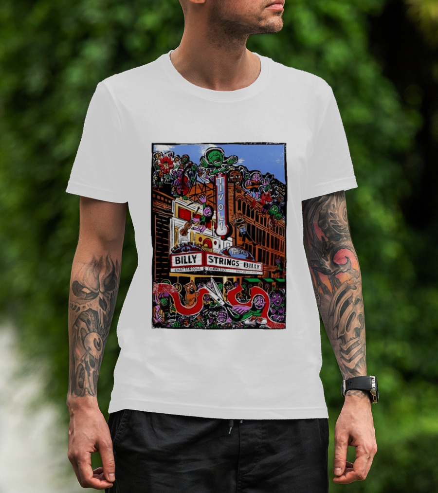 Billy Strings Live Tivoli Theatre Chattanooga Tennessee 2026 Psychedelic Concert T-Shirt