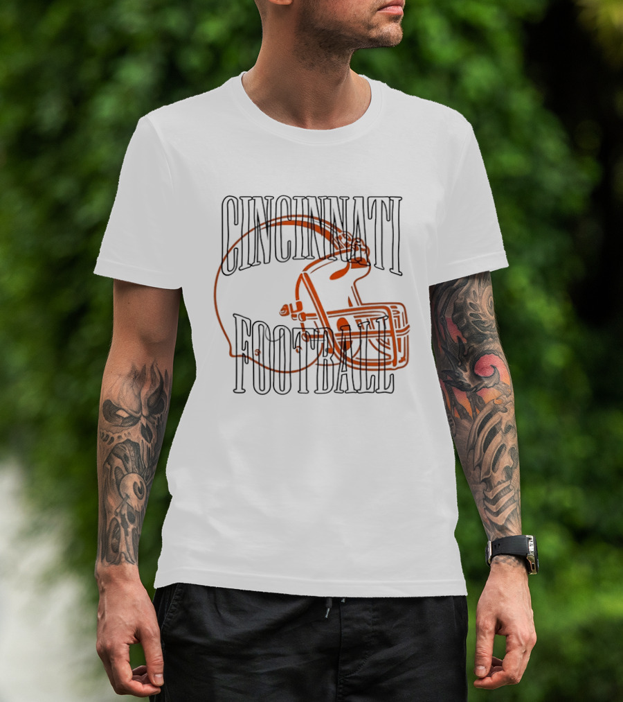 Cincinnati Football Bengals Helmet T-Shirt
