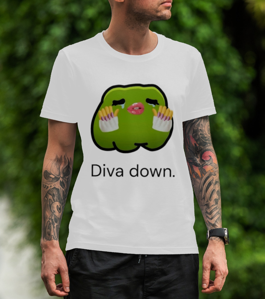 Diva Down Green Blob Meme I Have 1 Rule Tell Me Before I Find Out T-Shirt