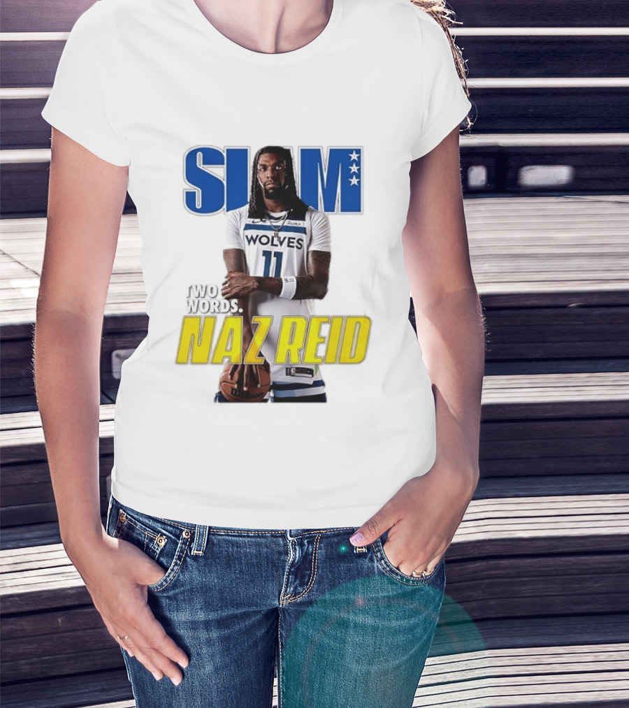 Slam Magazine Naz Reid Wolves Two Words Minnesota Basketball Cover T-Shirt