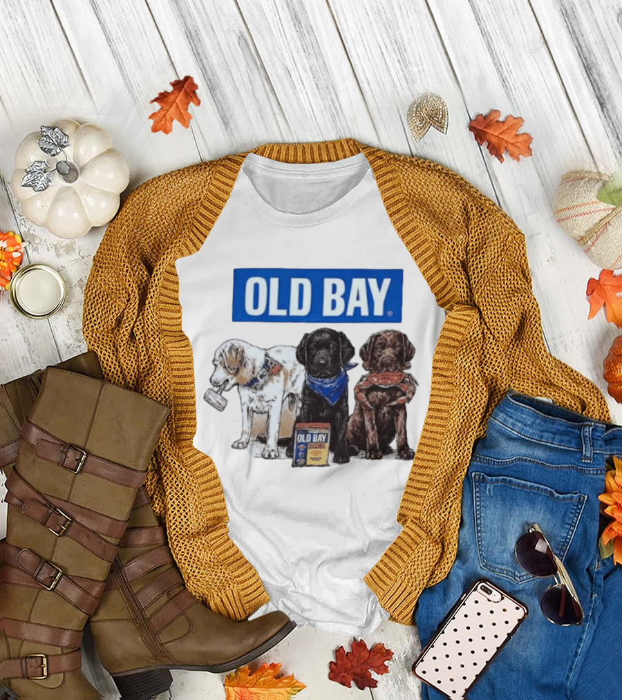 Old Bay Seasoning Labrador Puppies Trio T-Shirt