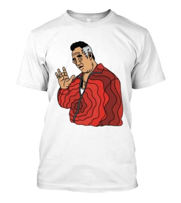 Paulie Gualtieri The Sopranos Red Swirl Pattern Jacket T-Shirt
