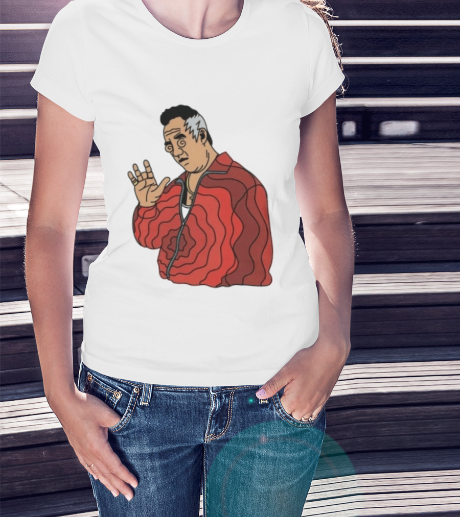 Paulie Gualtieri The Sopranos Red Swirl Pattern Jacket T-Shirt