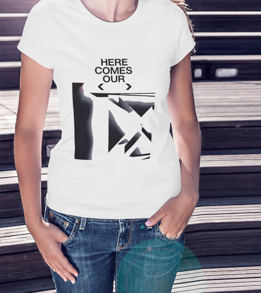 Here Comes Our Geometric Minimalist T-Shirt