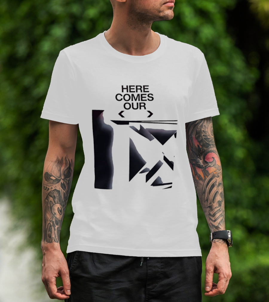 Here Comes Our Geometric Minimalist T-Shirt