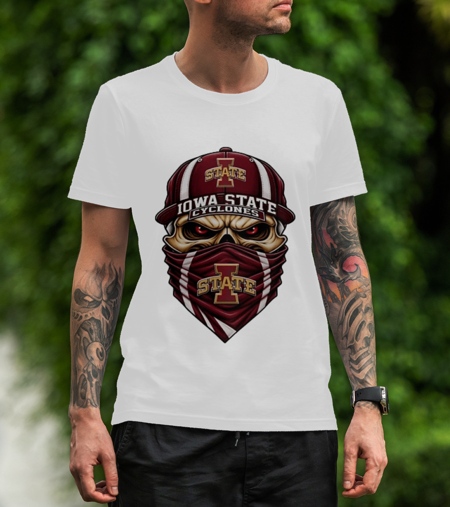 Iowa State Cyclones Skull Bandana ISU Hat T-Shirt