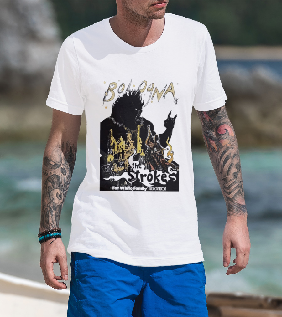Bologna Concert The Strokes Fat White Family Alex Cameron Unipol Arena T-Shirt