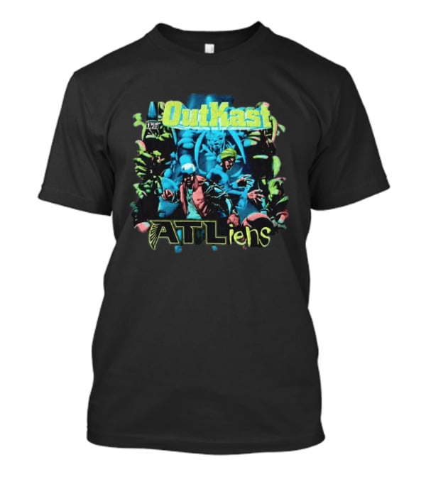 Atlanta Falcons Outkast ATLiens 30th Anniversary Album T-Shirt