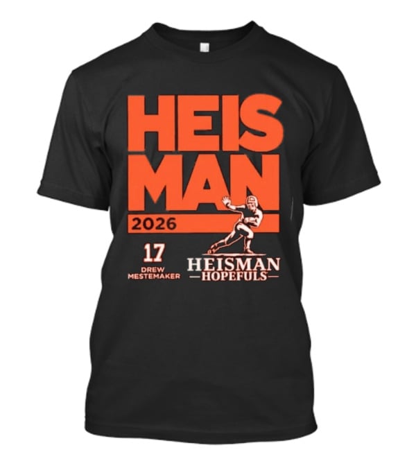 Drew Mestemaker 2026 Heisman Hopefuls Oregon State Beavers 17 T-Shirt