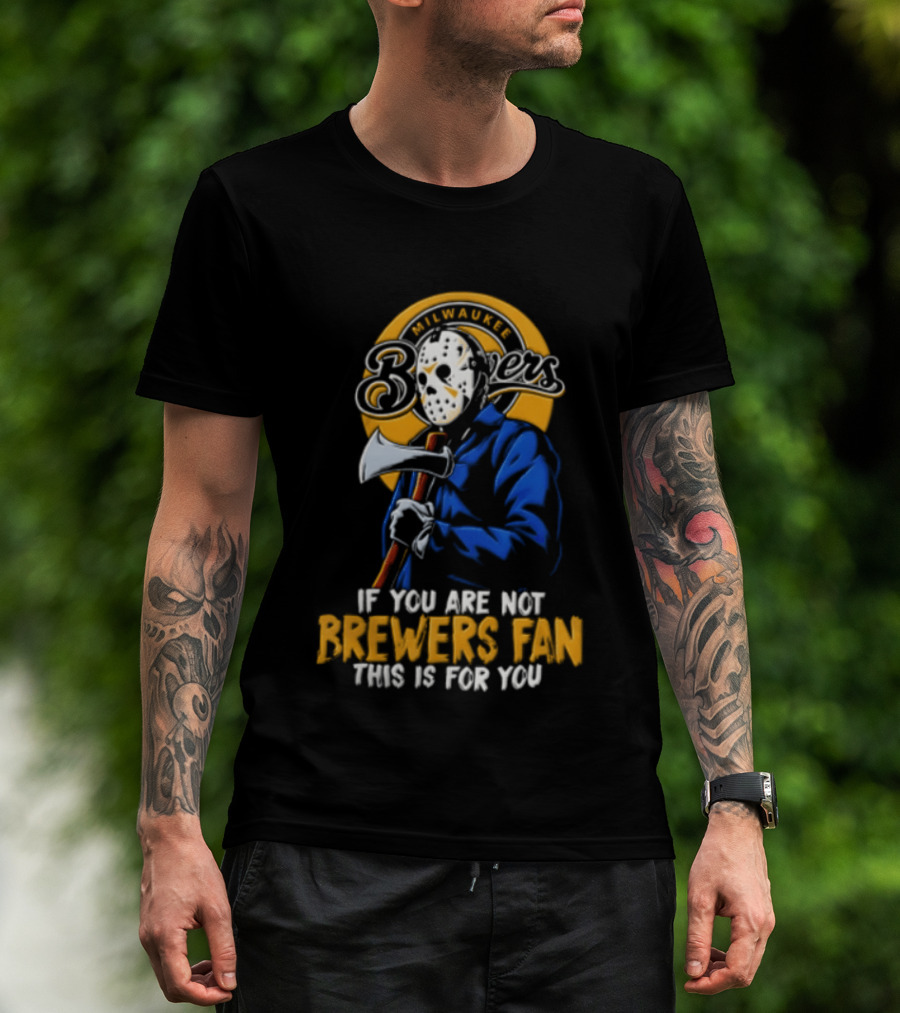 Jason Voorhees Milwaukee Brewers Fan Horror Mashup T-Shirt