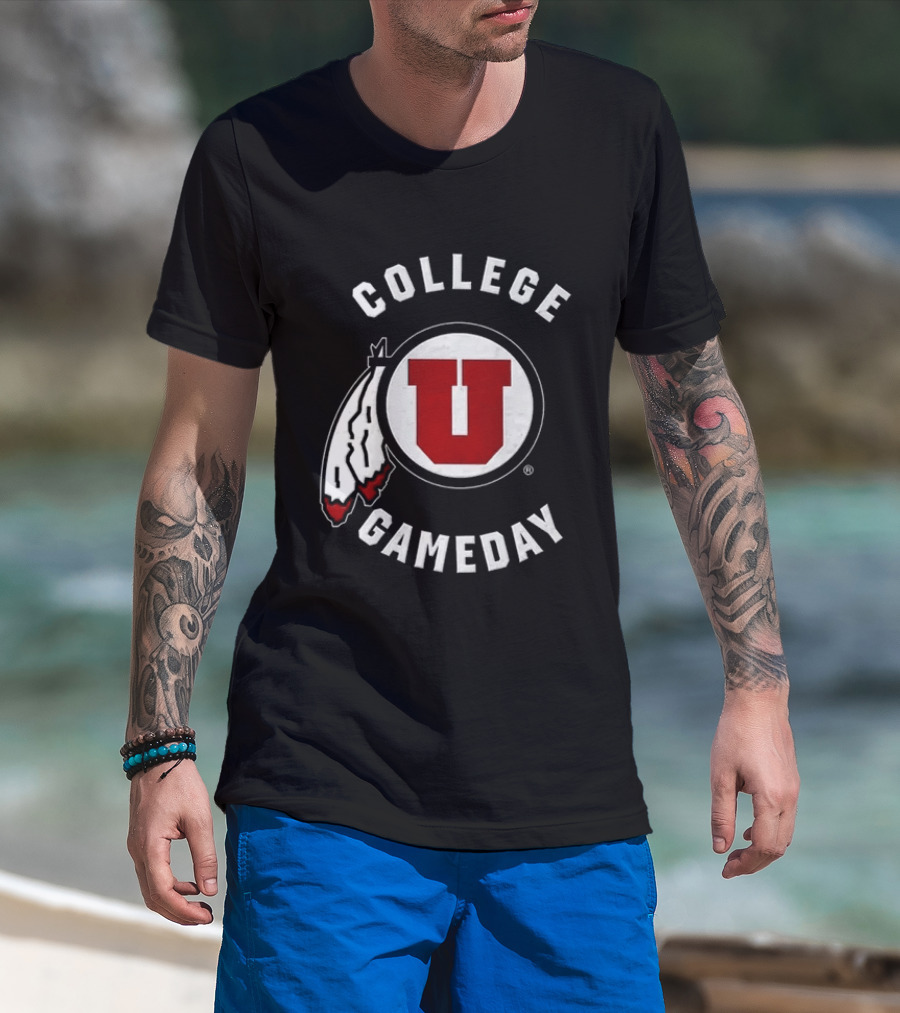 University Of Utah NCAA College Gameday U Red T-Shirt