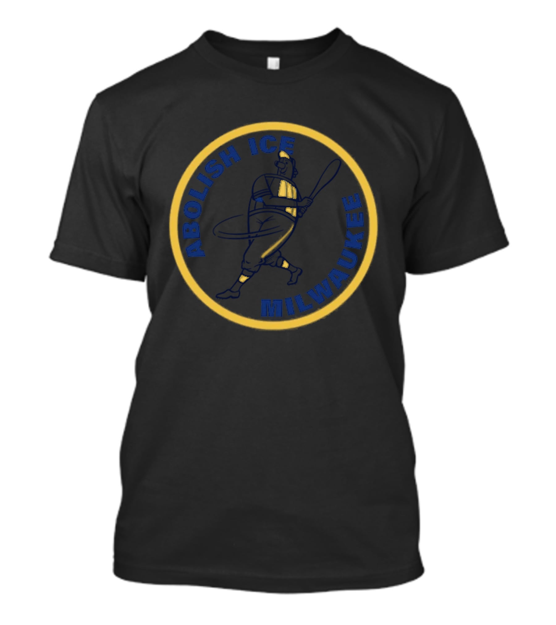 Milwaukee Abolish ICE Baseball Style Political T-Shirt