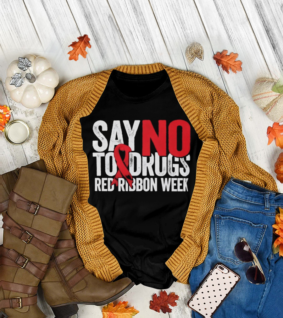 Red Ribbon Week Say No To Drugs Awareness Campaign T-Shirt