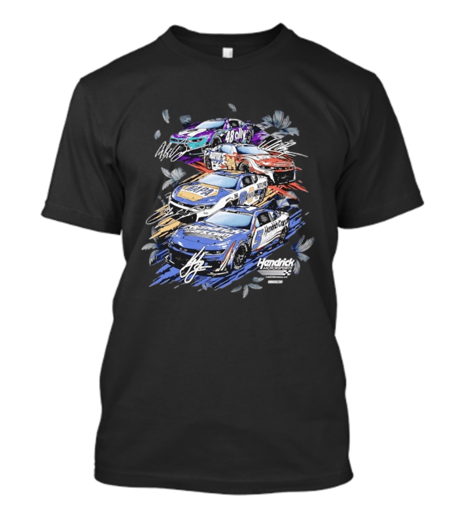 Hendrick Motorsports 48 Ally 24 Raptor 9 NAPA 5 HendrickCars Bowman Byron Elliott Larson T-Shirt