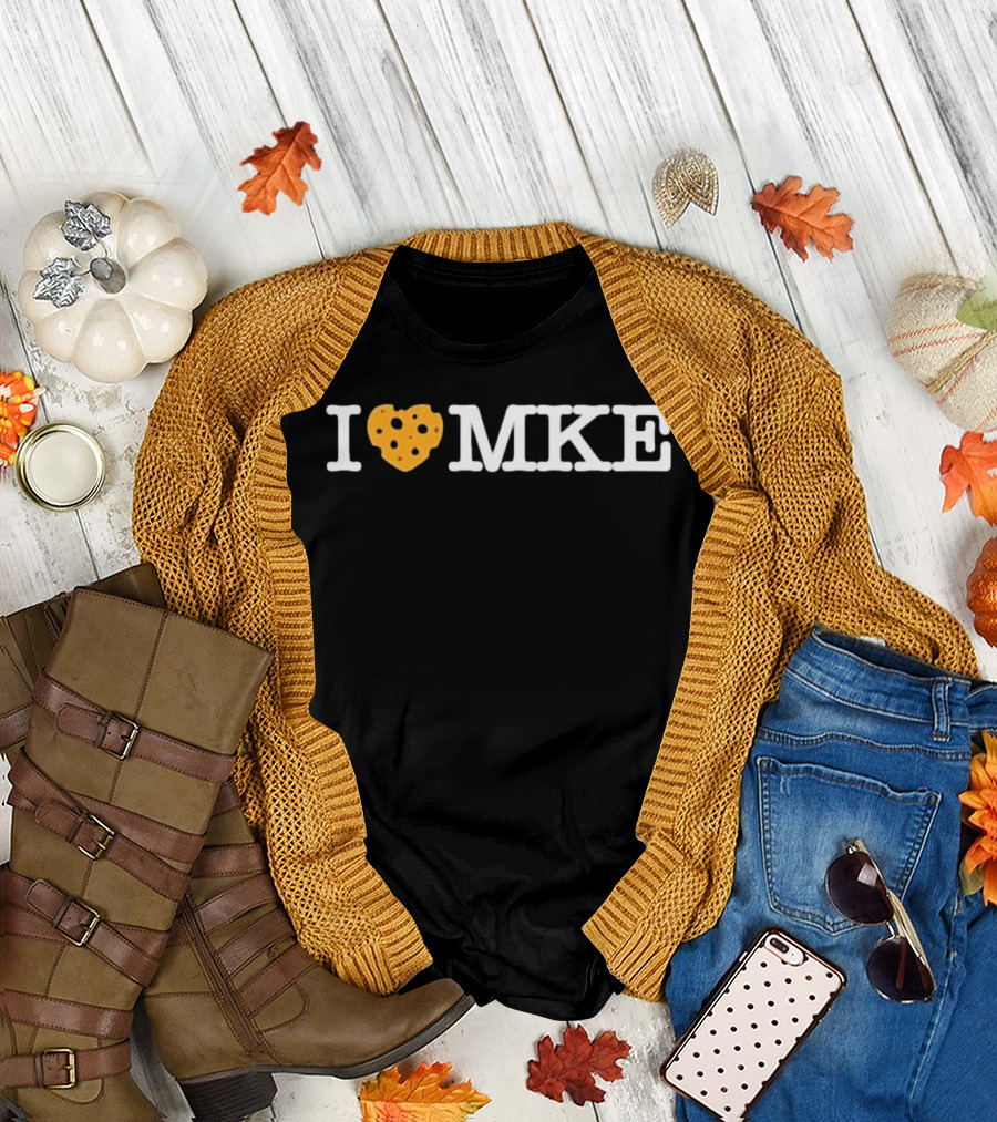 I Heart Cheese MKE Milwaukee Brewers T-Shirt