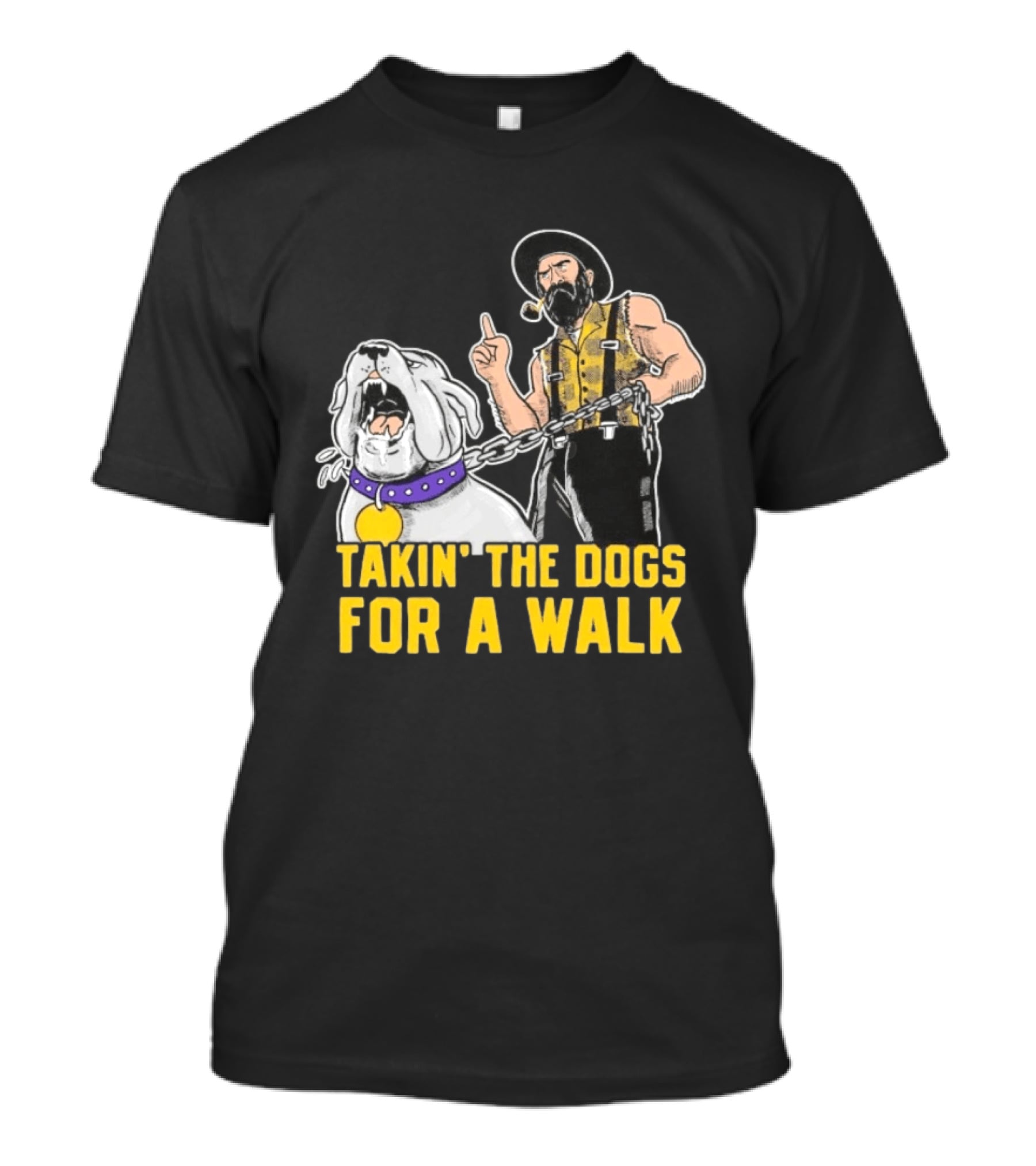 Takin' The Dogs For A Walk James Madison Dukes Vs Appalachian State Mountaineers T-Shirt